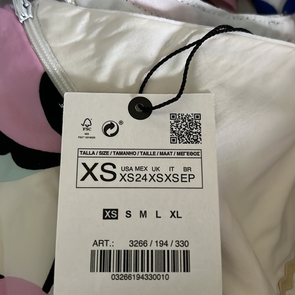 Zara Bloggers Favorite Printed Asymmetric Crop Top - Picture 9 of 11